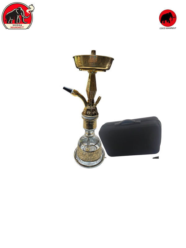 Coco Mammut small Hookah with bag and Handcrafted Glass Base