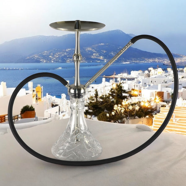 Silver Hookah on The Edge Na-Grani Shisha Stainless Steel