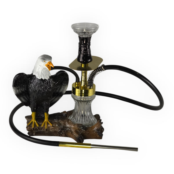 LED Hookah Product Black Gold Eagle Animal Shaped Hookah