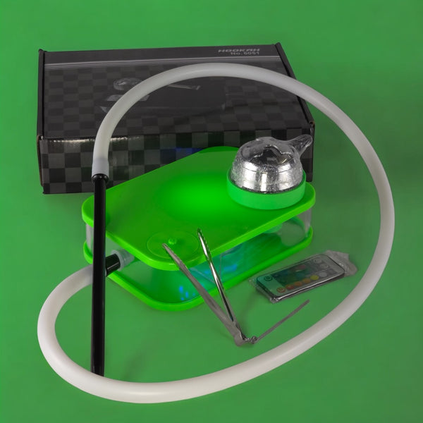 Portable Hookah Set LED Light Square Box