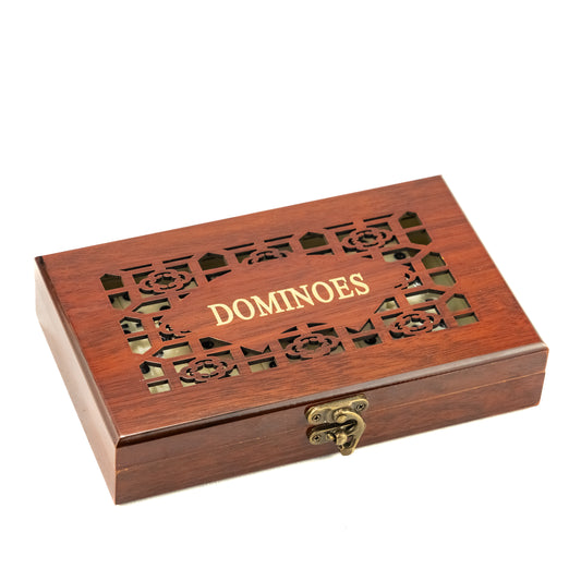 Classic Dominoes Dice Set 28 Pcs with Wooden Case AC6