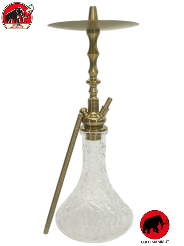 Gold Luxury Stainless Steel Hookah Large